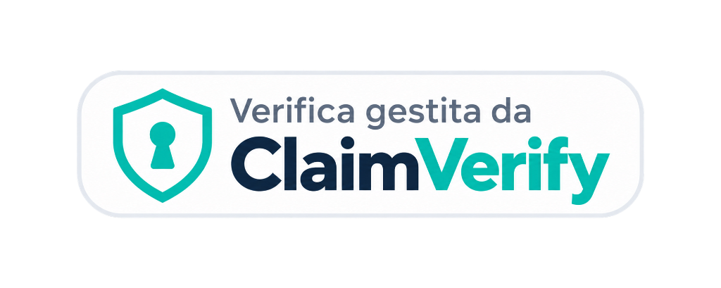 Verifica gestita da ClaimVerify